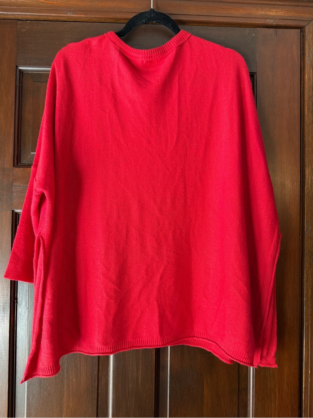Women’s Red Mersea Catalina Sweater with Front Pocket Detail One Size - Picture 4 of 8